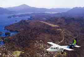 Scenic flight over Stewart Island, New Zealand